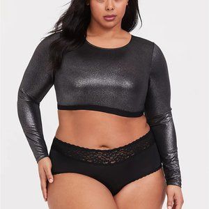 Torrid Metallic Under it All Crop Top